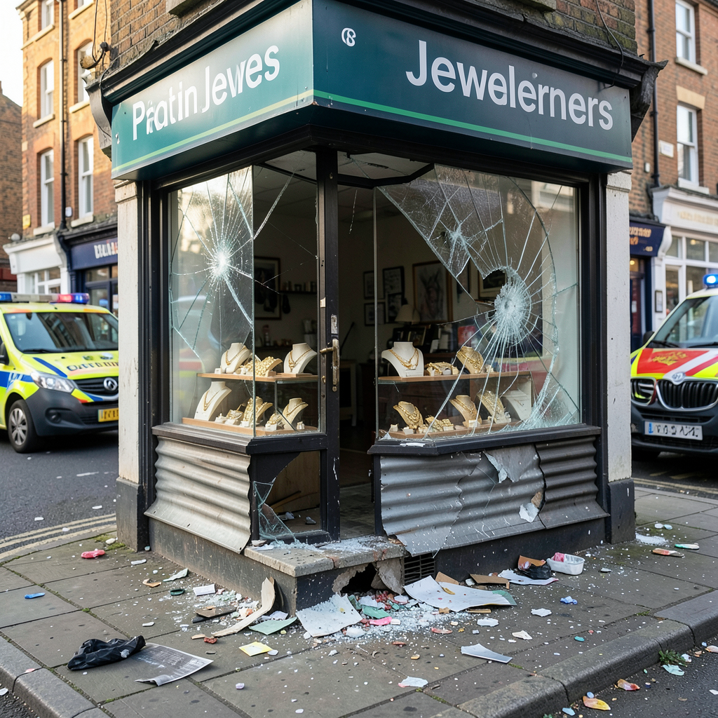 Ram raiders target Bradford jewellers on Duckworth Lane